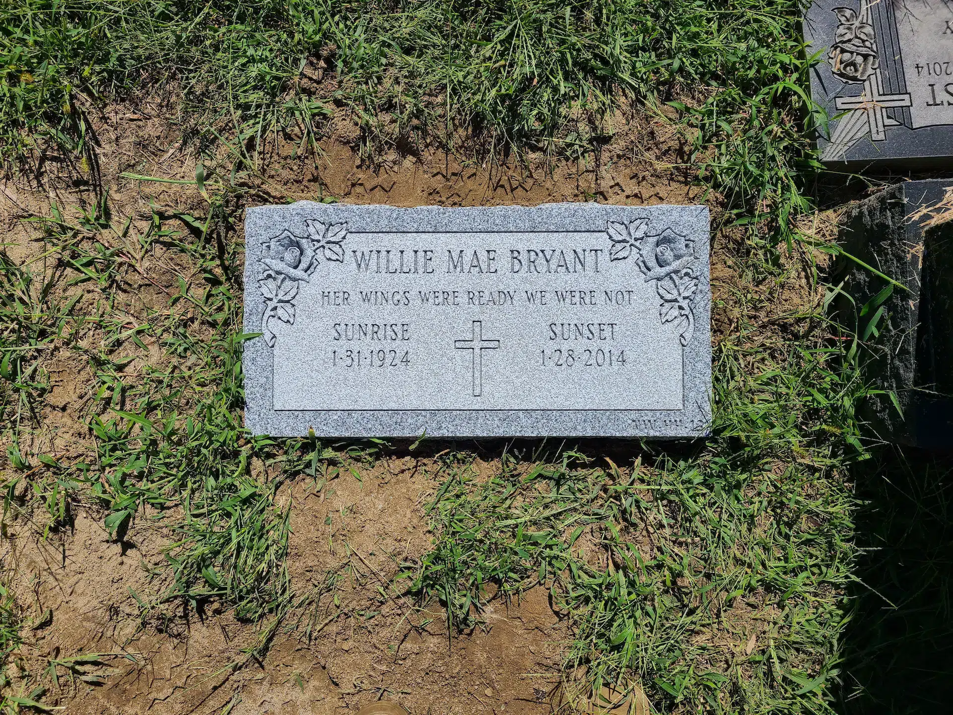 Granite Footstone / Foot Marker hand-carved by Footstone Memorials in NJ — image 5