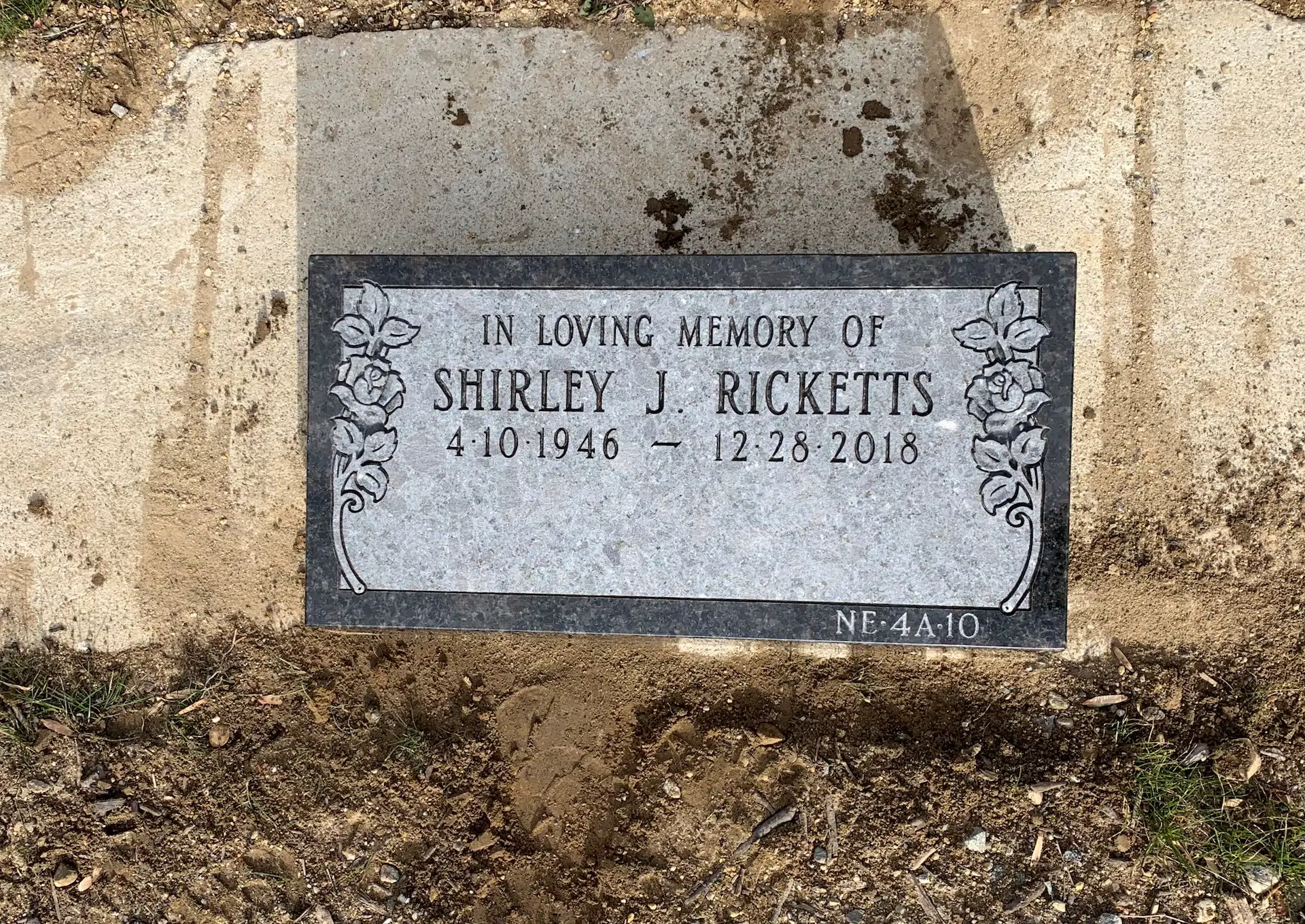 Granite Footstone / Foot Marker hand-carved by Footstone Memorials in NJ — image 9