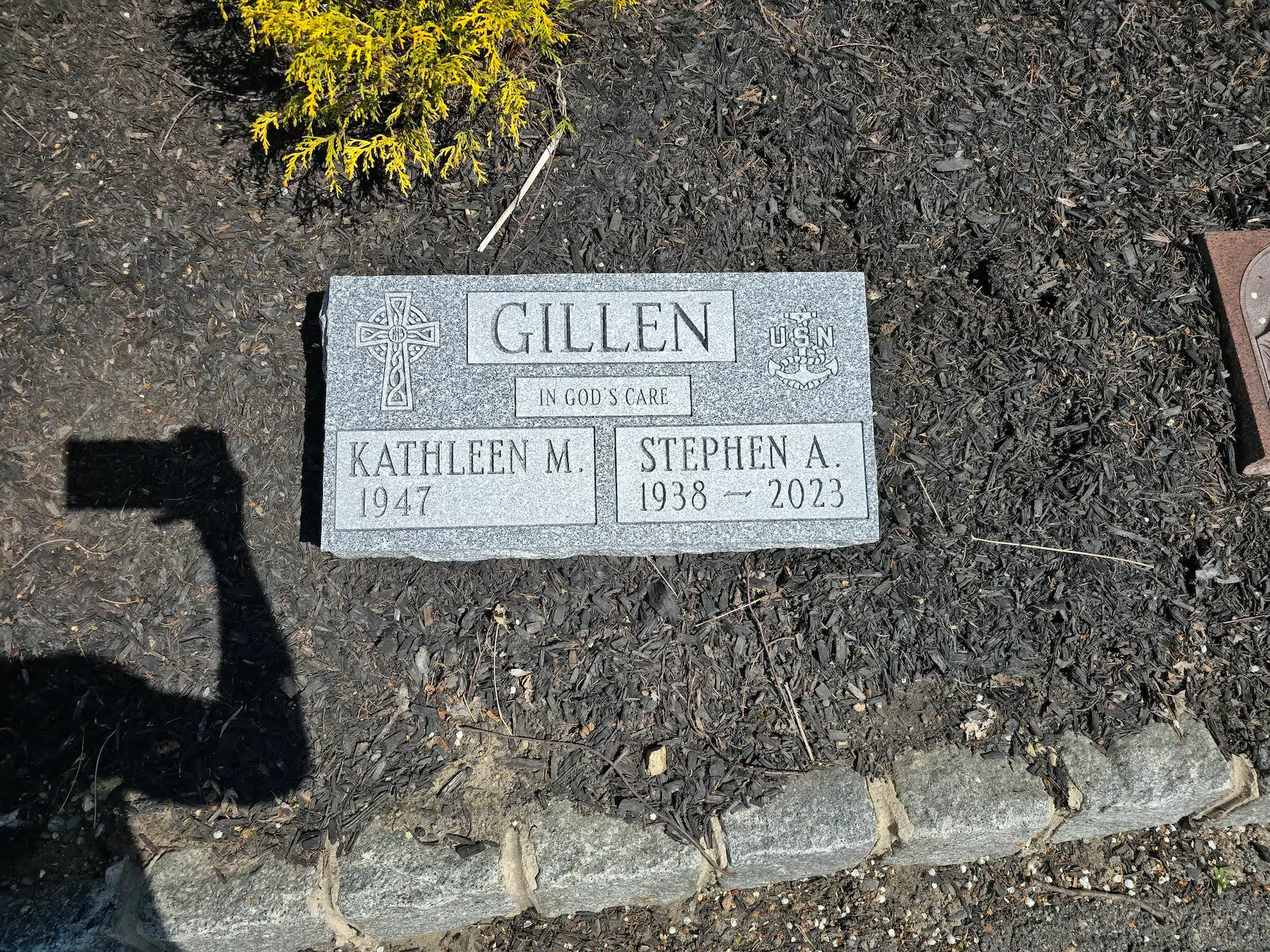 Granite Footstone / Foot Marker hand-carved by Footstone Memorials in NJ — image 3